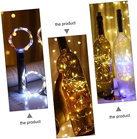 Upkoch 1pc מיתר נחושת בקבוק חוט נחושת אור חתונה עיצוב חיצוני עיצוב עיצוב עיצוב אורות בקבוק זכוכית
