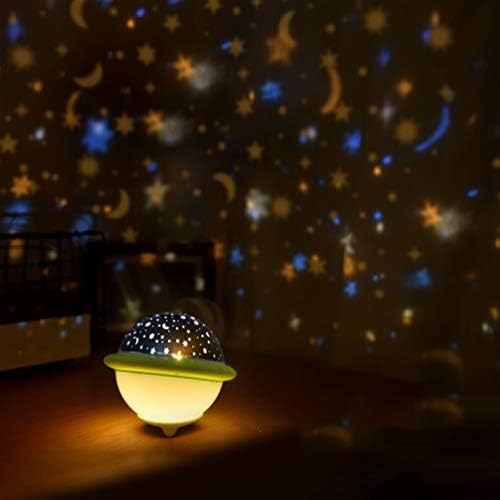 כוכב מקרן לילה אור 360 ברקס מסתובב כוכבים שמיים הקרנת אור לילדים תינוק ילדי שינה מתנת יום הולדת