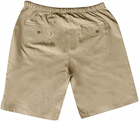 מכנסיים קצרים של ZDFER לגברים בחוץ מכנסיים קצרים מזדמנים אימון כותנה מכנסיים קצרים חוף מכנס מכנסיים