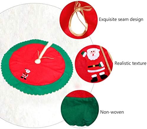 חצאית עץ חג המולד של 90 סמ בד עץ חג המולד עץ חג המולד עץ טבעת מחצלת רצפת טבעת תחת שטיח עץ קישוט לעיצוב