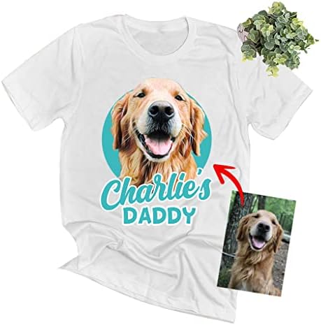 Pawarts חולצת כלבים בהתאמה אישית חולצת כלבים חולצות אבא לגברים - חולצה בהתאמה אישית להתאים אישית