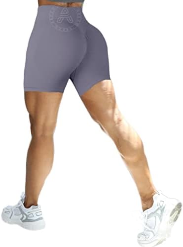 מכנסי שלל של שלל נשים Aeezo מותניים גבוהים עם אופנועי סקרנץ 'מכנסיים הקצרים של אימון יוגה מכנסי יוגה