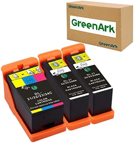 Greenark תואם לסדרת Dell 21 מחסניות דיו משתמשות עבור Dell V313W V515W P513W V715W P713W מדפסות
