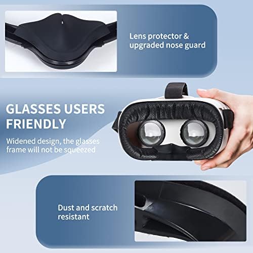 כרית פנים של VR עבור Oculus Quest 2 אביזרים, VR Fitness ממשק פנים של תושבת פנים, עם החלפת כרית קצף נוחה