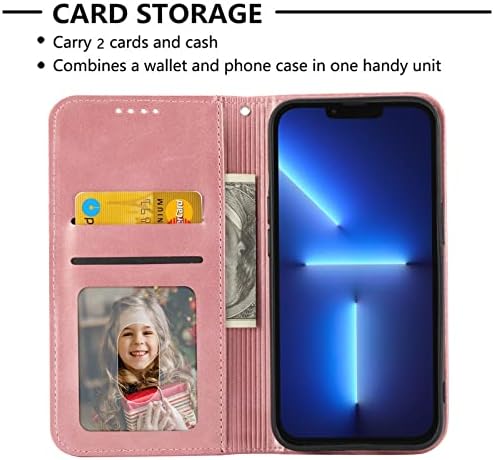 כיסוי גב טלפון תואם ל- Xiaomi Poco C40 ארנק ארנק עם מחזיק כרטיסי אשראי, כיסוי מגן גוף מלא מארז עור PU רך, סגירה