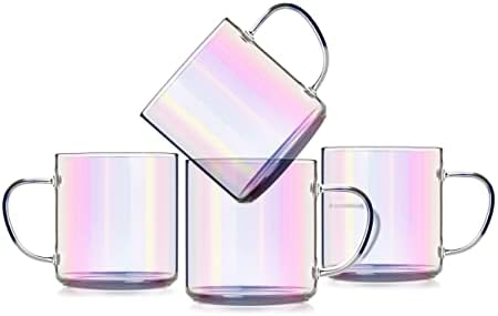 ספלי תה קפה של לוקסו זכוכית-14 גרם, ספלי זכוכית צלולים, כוסות משקאות זכוכית קשת, כוס שתייה
