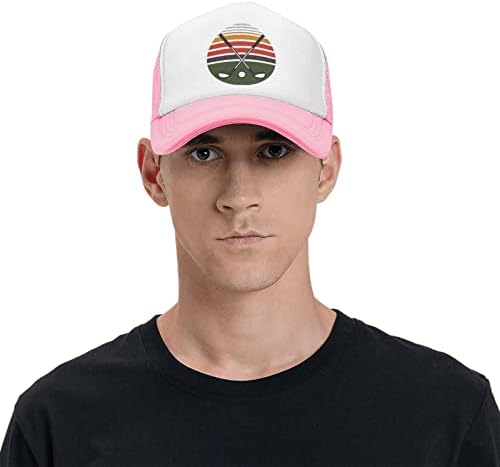 Ynhxyft וינטג 'מועדוני גולף כובע רשת כובע לגברים נשים, כובע משאיות מתכוונן כובע בייסבול