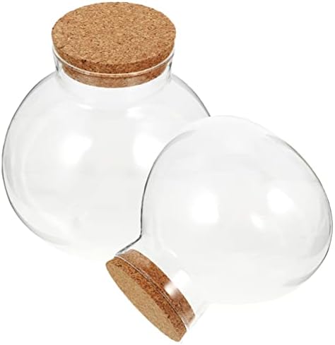 יארדווה 10 יח 'עגול צנצנות גלובוס זכוכית מיקרו זכוכית שקופה בקבוק נוף מיקרו-אדמה אגרטל אגרטל גינון גינון מכסה