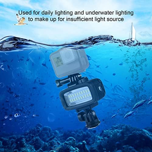 שיאקיו מתחת למים וידאו מילוי אור לילה, 700LM IPX8 אטום מים 40 מ 'צלילה מתחת למים מילוי אור 3.7V 5500K צריכת