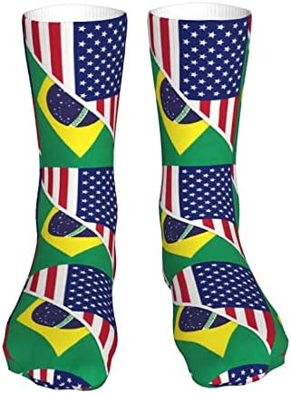 Kadeux אמריקאי גרבי דגל ברזיל גרבי גרב אתלטי גרביים מזדמנים גרביים יוניסקס גרבי ספורט לגברים נשים