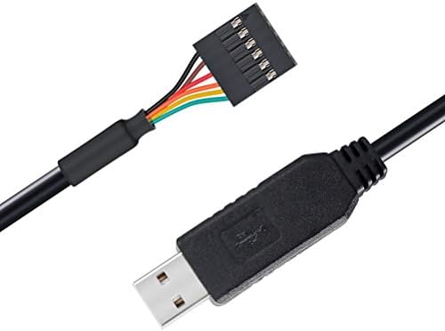 DTECH FTDI USB ל- TTL מתאם סדרתי 5V כבל 6 PIN כותרת שקע נקבה UART IC FT232RL CHIP עבור Windows 11 10 8 7