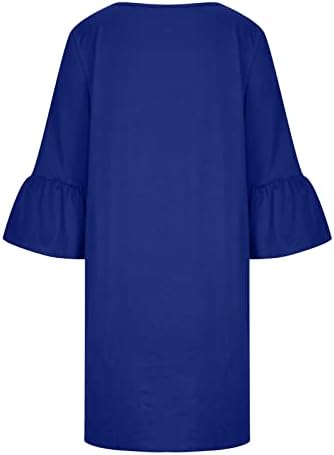 Ruziyyoog CABIL CREW NECK SHELEL SHELELE STERLING שמלת קיץ אופנה שמלות טוניקה מוצקות שמלת MIDI נוחה