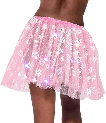 נשים Kakaco Led Tutu Light Up חצאיות טוטו ריקוד שכבות טול טוטוס פסטיבל תלבושת לנשים ולבנות