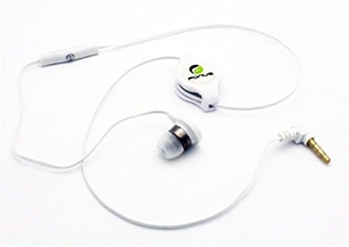 אוזניות מונו -אוזניות נשלפות לבנות אוזניות חוטיות אוזניות יחיד עם מיקרופון עבור Net10, שיחות