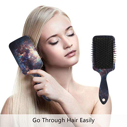 מברשת שיער של כרית אוויר של VIPSK, יקום צבעוני פלסטיק, עיסוי טוב מתאים ומברשת שיער מתנתקת אנטי סטטית לשיער