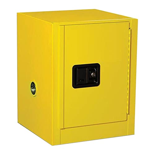 JUSTRITE 8904022 פלדה כימית 1 מדריך דלתות ארון בטיחות קורוזיבי קרוס, קיבולת 4 ליטר, 17 רוחב x