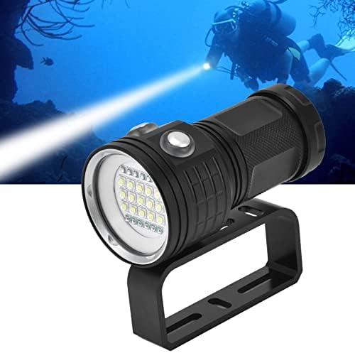 פנס מתחת למים, פנס צלילה, 27 נוריות LED חרוזי אור IPX8 אטום מים אטום מים צלילה ניידת תאורה 100