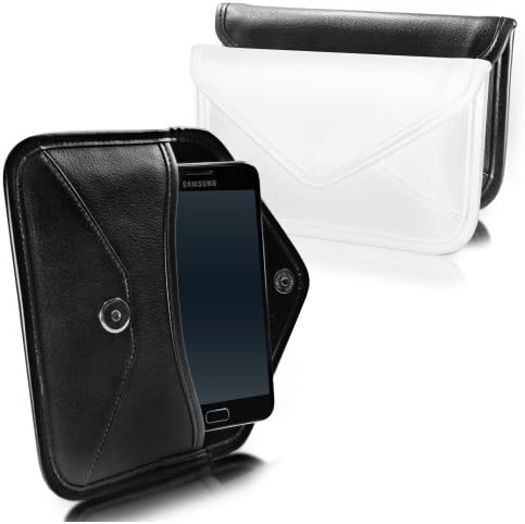 מקרה Boxwave תואם ל- Samsung Galaxy J7 Top - כיס מסנג'ר עור מובחר, עיצוב עטיפת כיסוי עור סינטטי לעיצוב