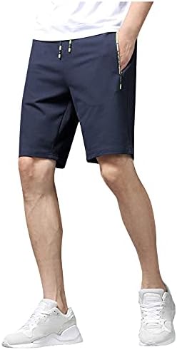 מכנסיים קצרים של מכנסיים קצרים לגברים מכנסי כושר קצרים מהירים אימונים קלים יבש ריצה רוכסן רוכסן