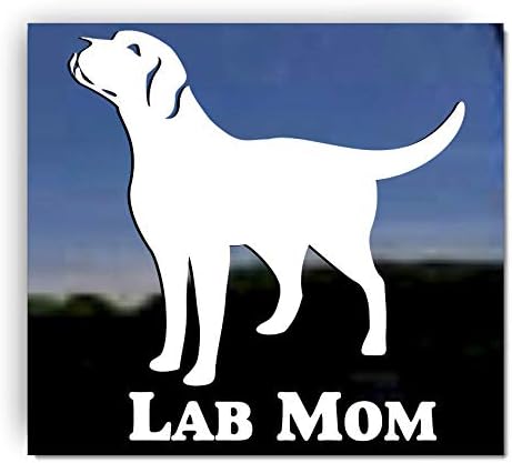 מעבדה אמא ​​~ Labrador Retriever Vinyl Window Window