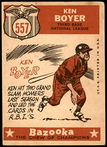 1959 Topps 557 All-Star Ken Boyer St. Louis Cardinals VG Cardinals
