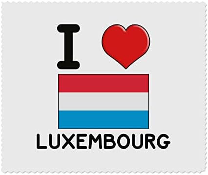 Azeeda 2 x 'I Love Luxembourg' עדשת מיקרו -סיב/משקפיים מטליות ניקוי