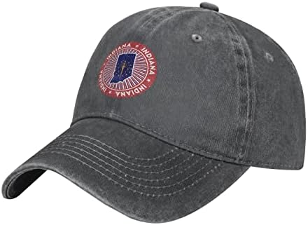 דגל מדינת אינדיאנה כובע בייסבול כובע כובעי שמש מתכווננים כובע משאיות גברים