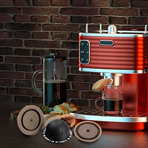 מכסי כמוסות קפה לשימוש חוזר עם 150 מל/230 מל הניתן למילוי vertuo קפה תרמילי קפה תואמים לכמינות מכונת קפה