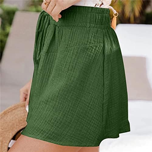 מכנסיים קצרים מזדמנים של Lecpcice Plus Size לנשים שרוך מכנסיים מותניים אלסטיים נוחים 2023 מכנסי קיץ