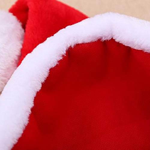 חג כובע סנטה קטיפה רך עבה חמוד כובע חג המולד מפואר אולטרה שמלת בייסבול כובעי הצמד חזרה כובעים לגברים