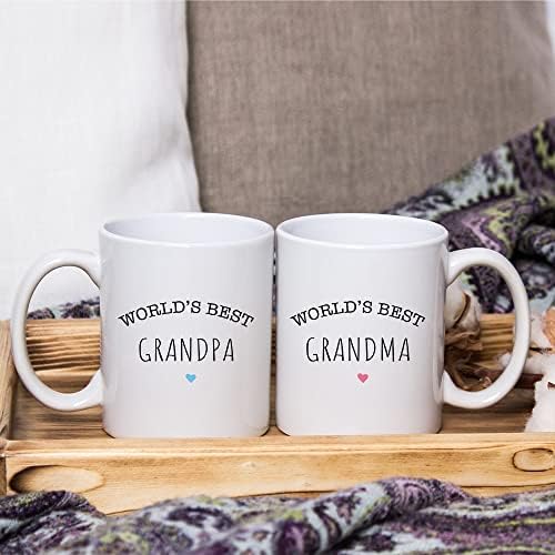 סבתא וסבא זוג ספלי קפה, יום האב אמא של יום חג המולד מתנות עבור סבא וסבתא