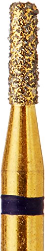 קרוססטק 835/012 מ ' בורס יהלום מצופה זהב 24 קראט, גליל קצה שטוח, שוק קצר, בינוני