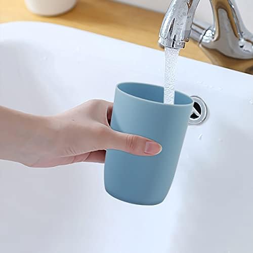 טופסקי 4 יחידות אמבטיה כוס מברשת שיניים כוס פלסטיק כוסות מים כוס לשימוש חוזר כלי שתייה לשתות כוס מי פה כוס אמבטיה
