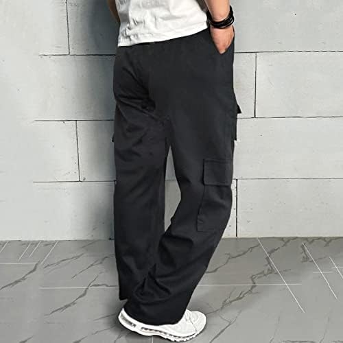 Miashui Jean Cut ישר מכנסי מכנסיים גברים מכנסי טרנינג גברים מכנסיים קלים מכנסי אימון מפעילים אימון אימון