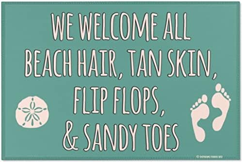 בברכה כל חוף שיער טאן עור כפכפים סנדי הבהונות 3 * 2 רגליים מצחיק אזור שטיח מקורה בברכה מחצלת שפשפת