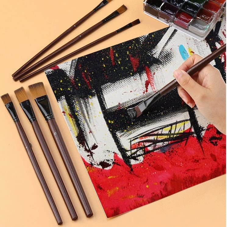 סט SDFGH של צבע שמן מברשת עט בשורה גדולה 6 סטים של מברשת ציור סט מברשת ניילון עט