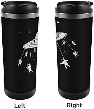 חלל אסטרונאוט וכוכב לכת ספלי קפה נסיעות עם כוסות מבודדות מכסה בקבוק מים קיר כפול נירוסטה