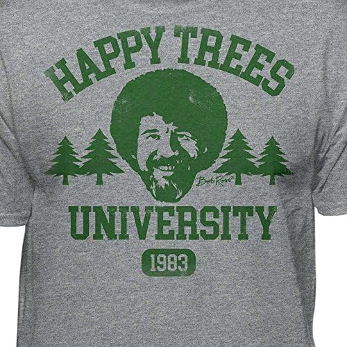 בוב רוס שמח עצי אוניברסיטת רשמי מורשה גרפי חולצה