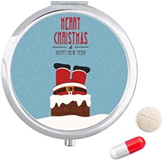 חג המולד סנטה קלאוס חדש שנה פסטיבל גלולת מקרה כיס רפואת אחסון תיבת מיכל מתקן