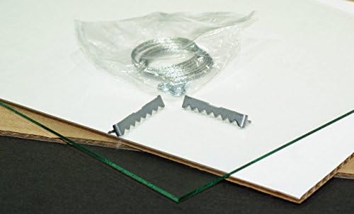 מכתב יצירתי קולאז '7-4x6 מסגרת תמונה פותחת עץ סחף עם זכוכית חוזק מלאה ו- 10x36 מחצלת שחורה