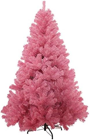 עץ חג המולד המלאכותי של Cywyq, אשוחית פרימיום תלויה ברגליים מתכתיות מוצקות עץ סיבים אופטי עץ תרגישים