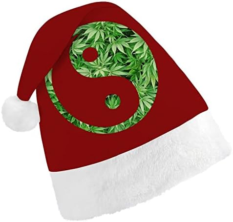 יין יאנג עשב חג המולד כובע סנטה כובע מצחיק חג המולד כובעי חג מסיבת כובעי עבור נשים / גברים