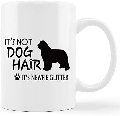 קונליסה כוס ספל ניני מצחיק, זה לא שיער כלב זה ניני נצנצים קרמיקה קרמיקה ספל -11oz כוס ספל תה