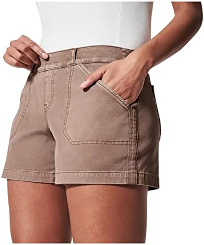 מכנסיים קצרים של נשים לונגטיי לנשים בקיץ בגדי נתיב רך נתיב לא כפתור ואין רוכסן מחמיא להתאמה