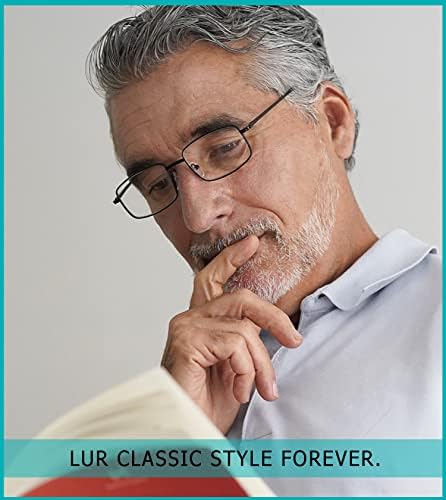 LUR 3 חבילות משקפי קריאה חצי-שניים + 3 חבילות משקפי קריאה מתכת