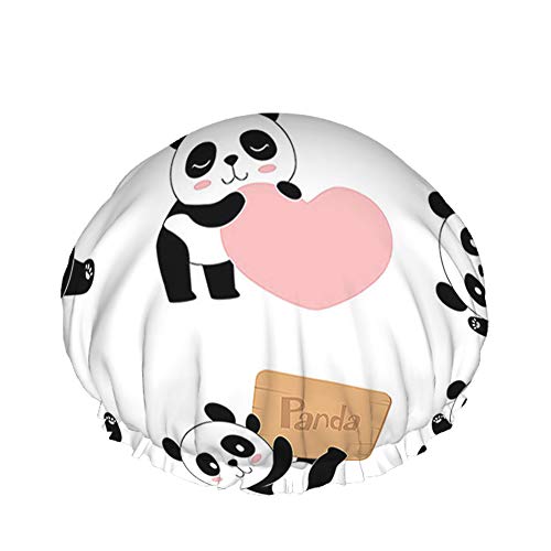 Aoyego Panda מקלחת כובע חיה חמוד פנדות תינוק לבן שחור עם מתנה