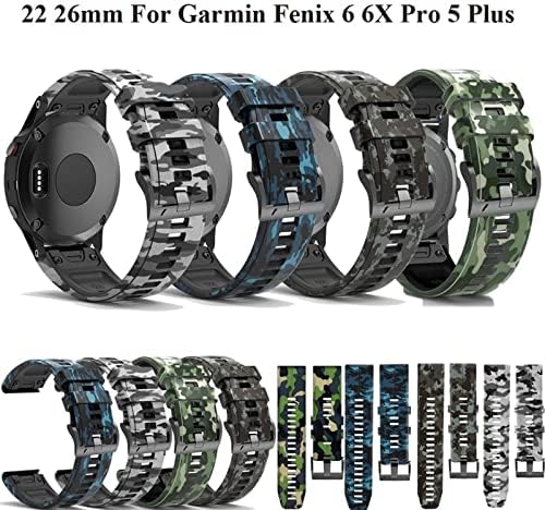 KGDHB 26 22 ממ רצועת Watchband עבור Garmin Fenix ​​6X 6S 6S Pro 5S פלוס 935 3 HR צפה מהיר שחרור מהיר של Silicone