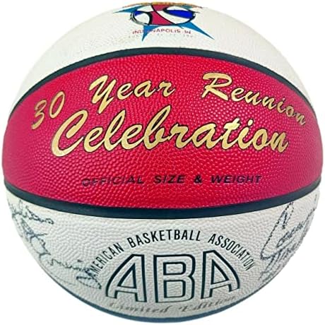 יוליוס דר ג'יי ארווינג קוני הוקינס חתם על ABA כדורסל חתימה PSA/DNA - כדורסל חתימה