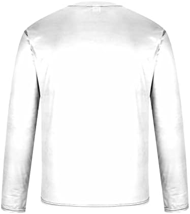 חולצות קפיץ לגברים אופנה 3D שרירים מודפסים חולצות חולצות שרוול ארוך מזדמן עבור סוודר צוואר עגול טי גרפי