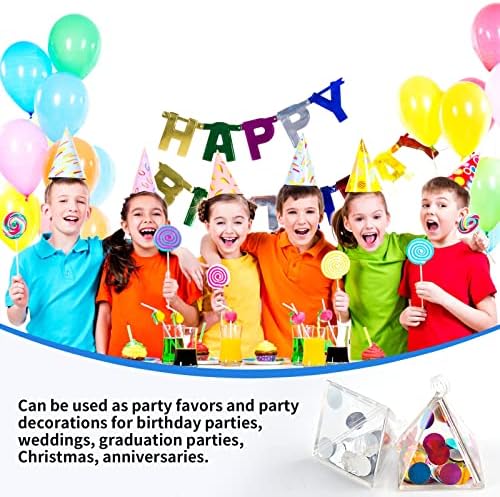 6 יחידות משקל בלון ארקילי ברור סט משקולות בלון עטופות למתנות חידוש לקישוט מסיבת יום הולדת